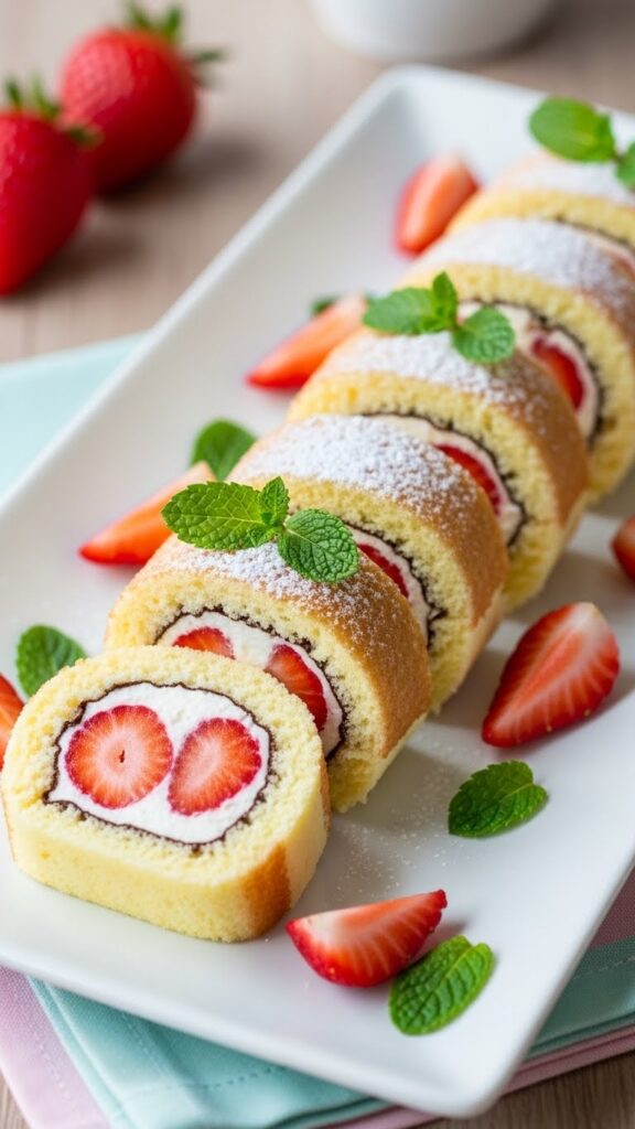 Strawberry Shortcake Sushi Roll Recipe