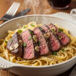 Garlic Butter Steak Pasta Recipe