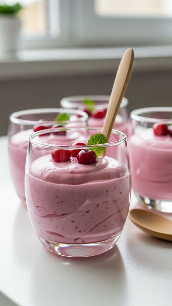Cranberry Mousse Cups Recipe
