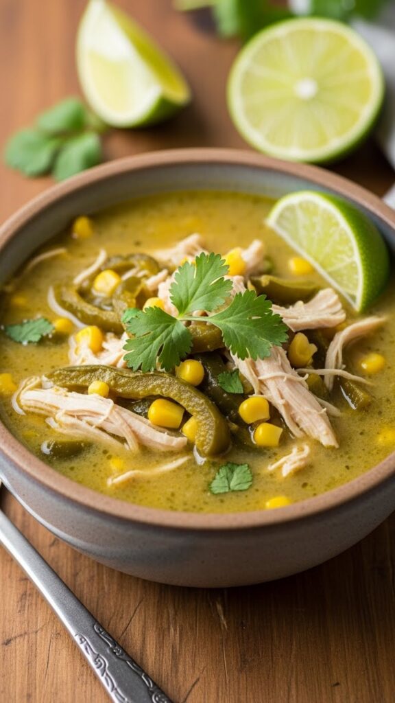 Cozy Chicken Poblano Soup Recipe