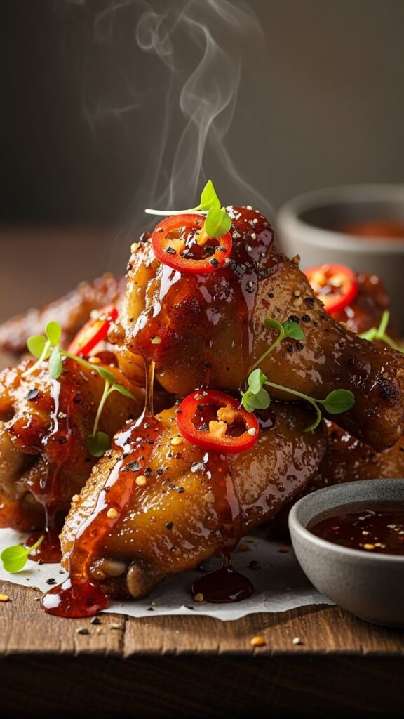 Honey Bourbon Chicken Wings Recipe