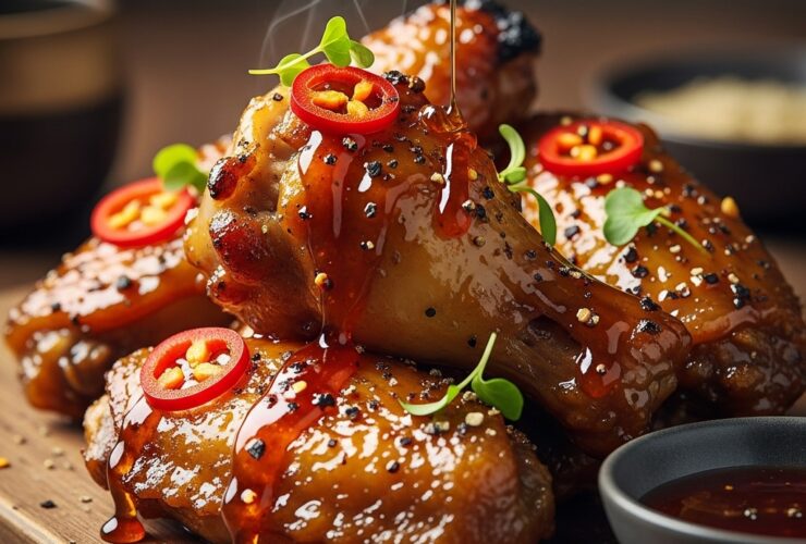 Honey Bourbon Chicken Wings Recipe