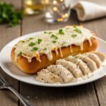 Chicken Alfredo Garlic Bread Recipe