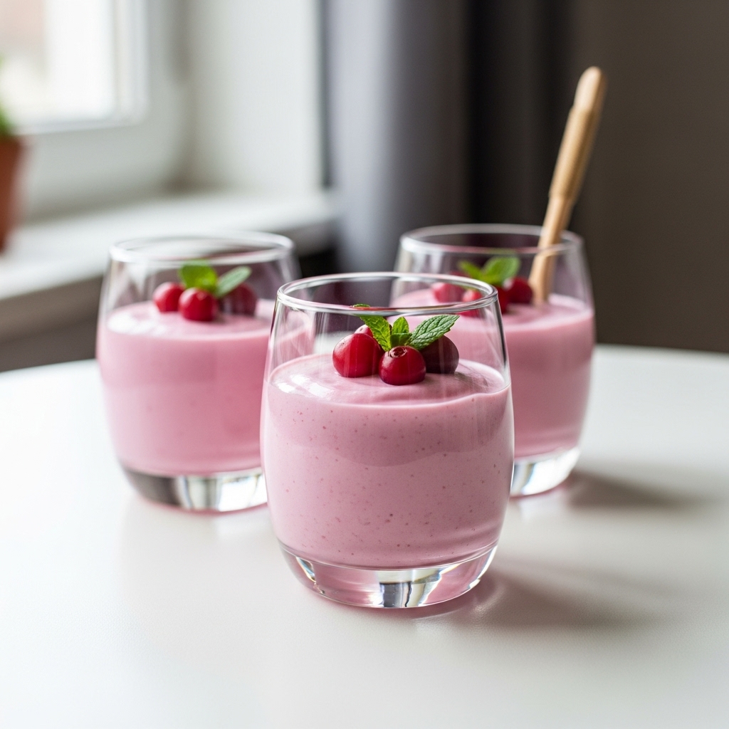 Cranberry Mousse Cups Recipe