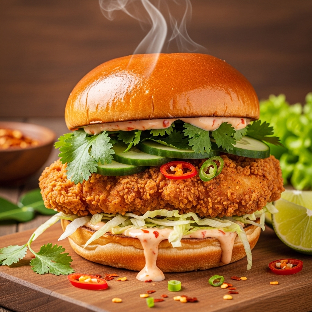 Thai Fried Chicken Sandwich Recipe