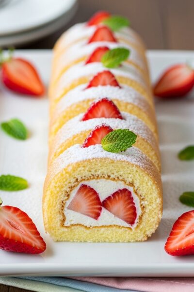 Strawberry Shortcake Sushi Roll Recipe