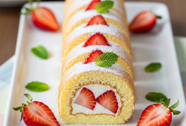 Strawberry Shortcake Sushi Roll Recipe