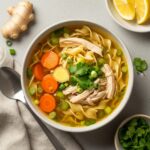 Ginger Garlic Chicken Noodle Soup Recipe