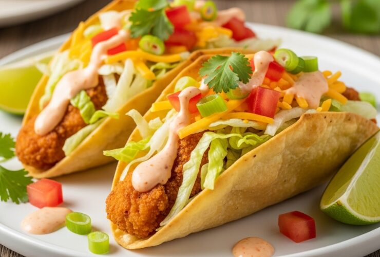 Crispy Chicken Wonton Tacos Recipe