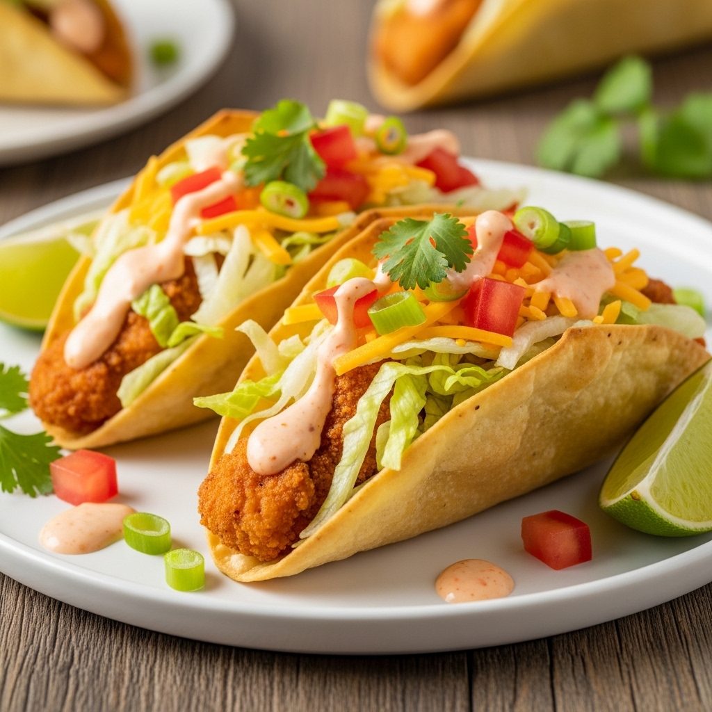 Crispy Chicken Wonton Tacos Recipe
