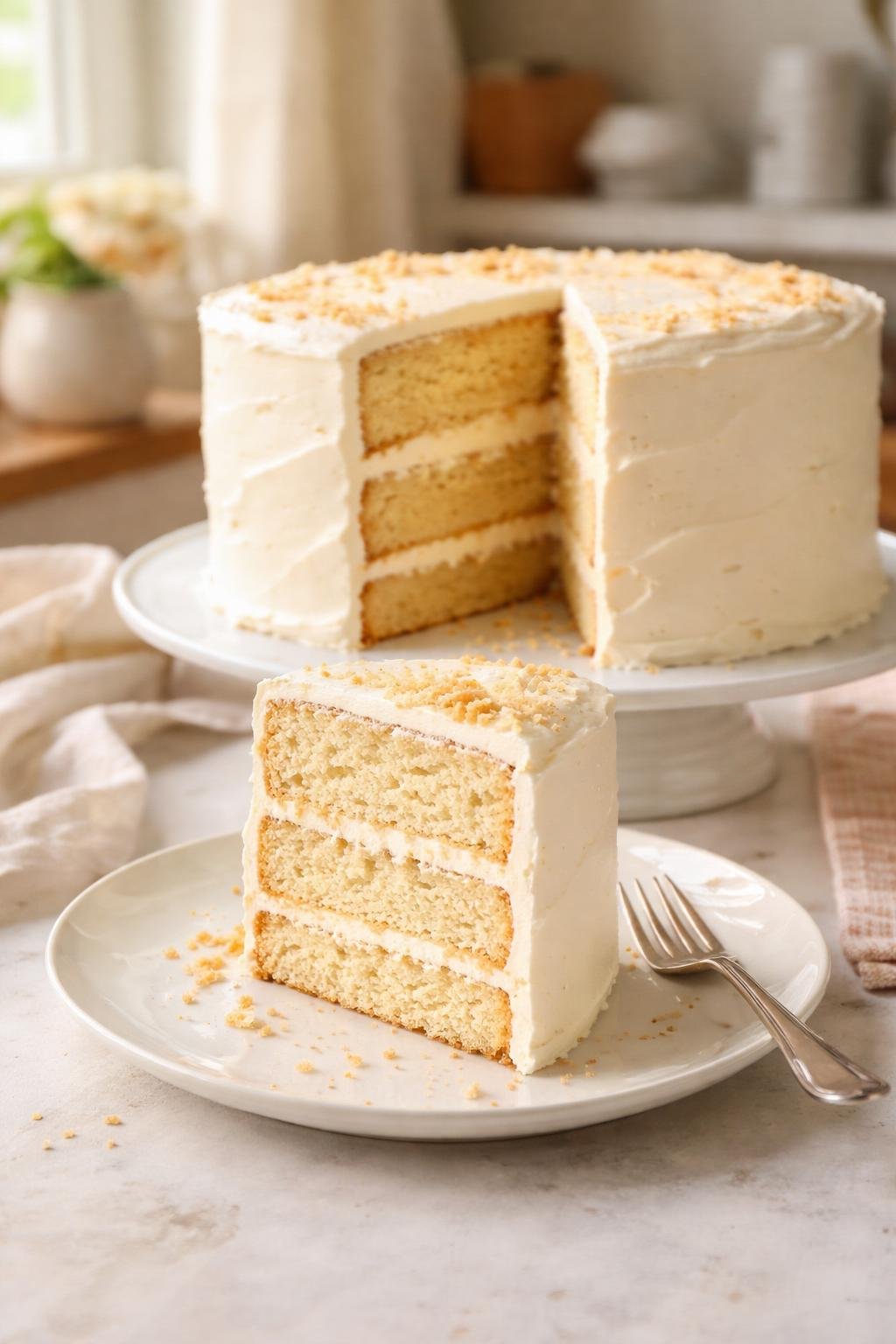 Homemade Vanilla Layer Cake Recipe