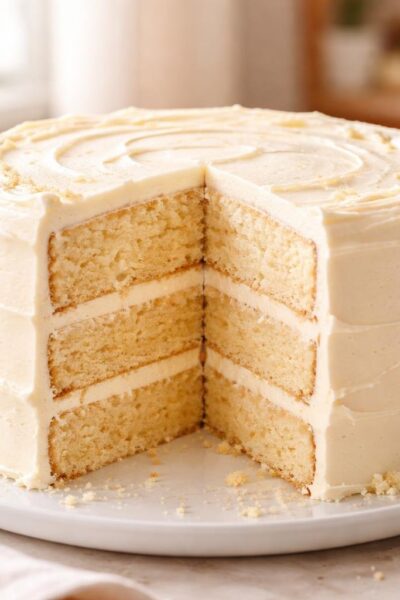 Homemade Vanilla Layer Cake Recipe