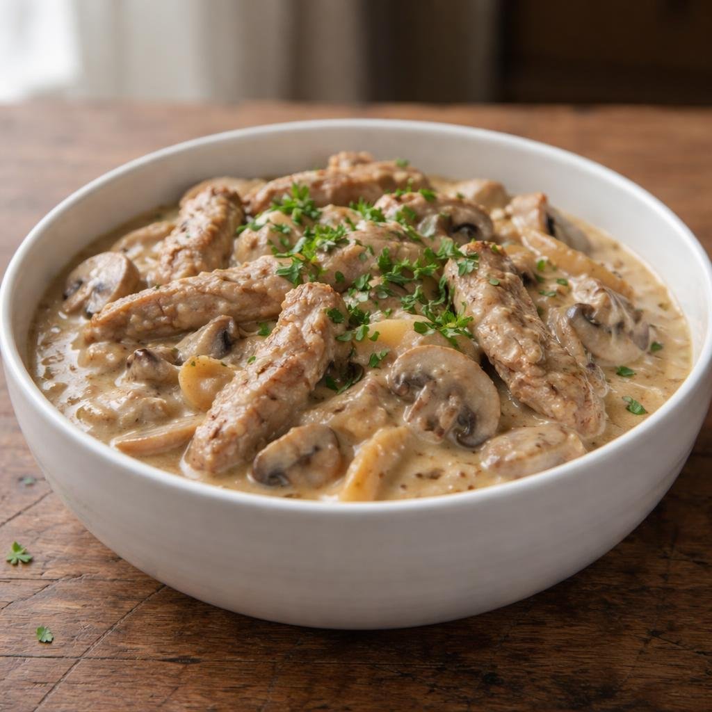 Hairy Bikers Pork Stroganoff Recipe