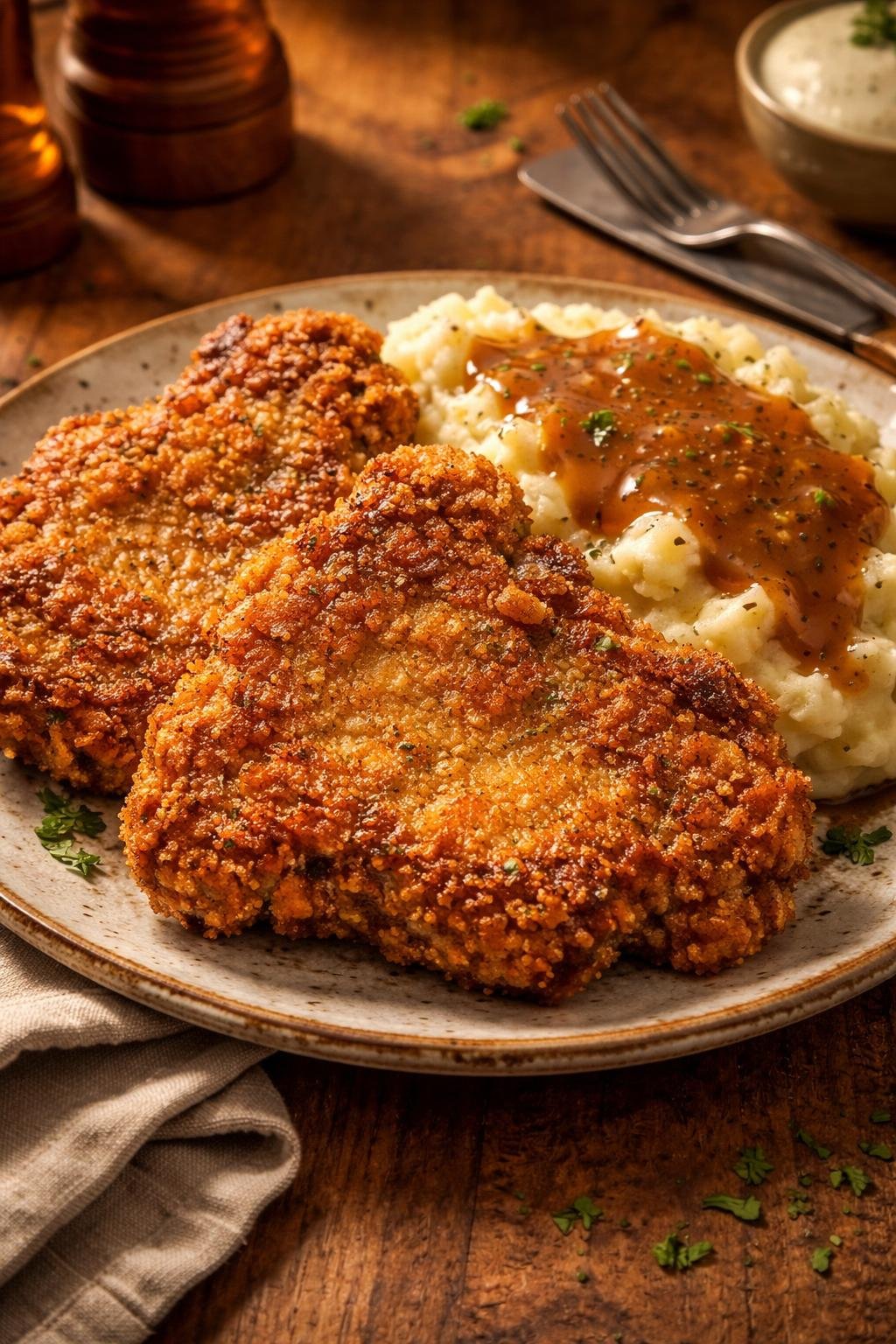 Paula Deen Chicken Fried Pork Chops Recipe