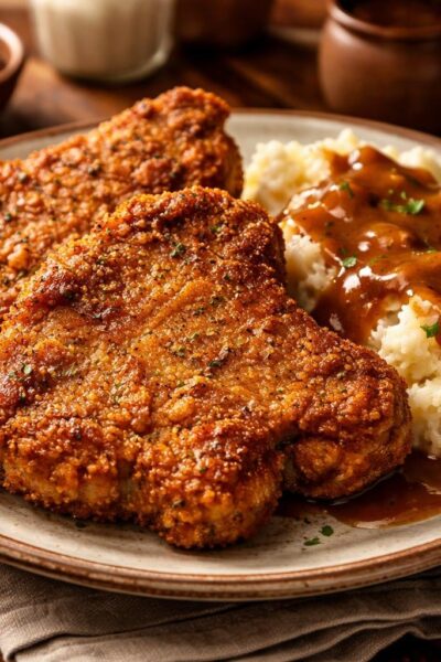Paula Deen Chicken Fried Pork Chops Recipe