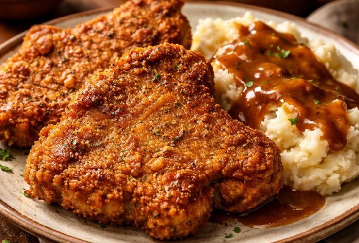 Paula Deen Chicken Fried Pork Chops Recipe