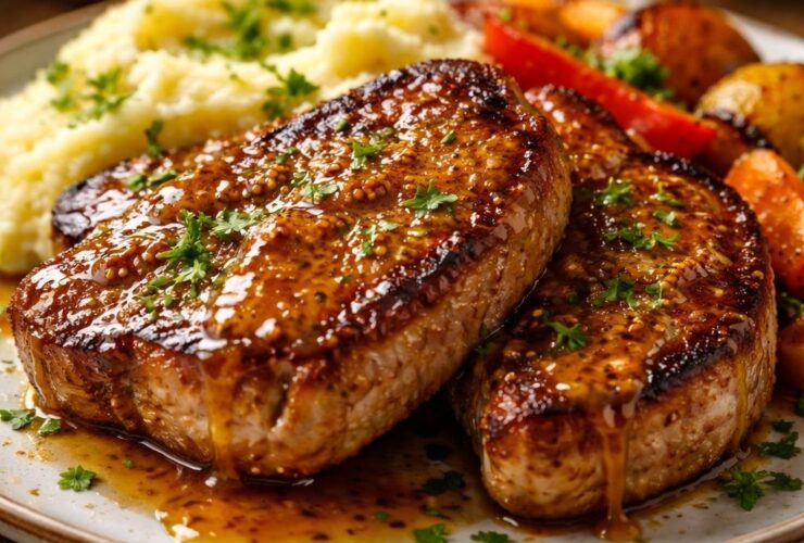Honey Mustard Pork Chops Recipe