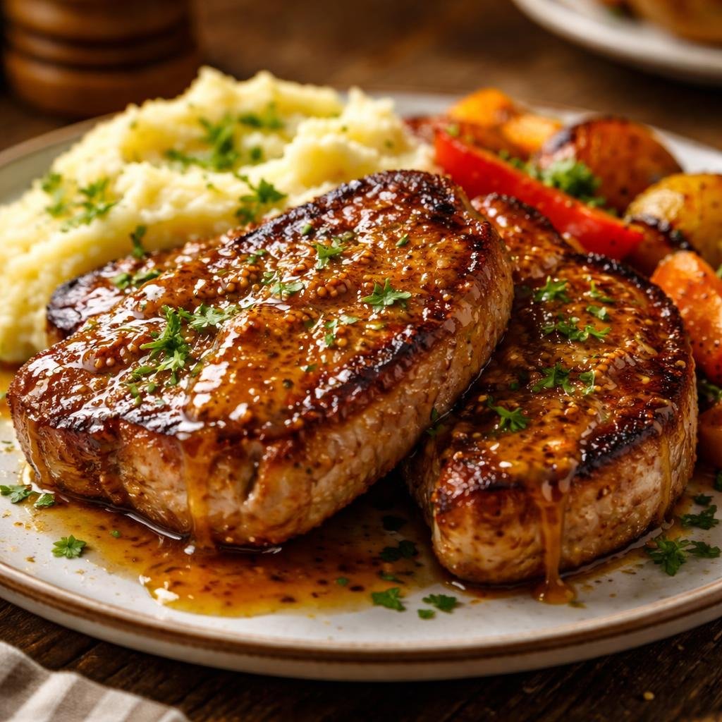 Honey Mustard Pork Chops Recipe