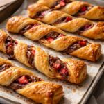 Strawberry Nutella Puff Pastry Twists Recipe