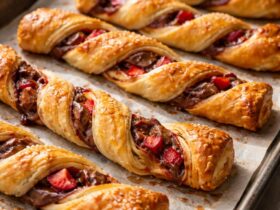 Strawberry Nutella Puff Pastry Twists Recipe
