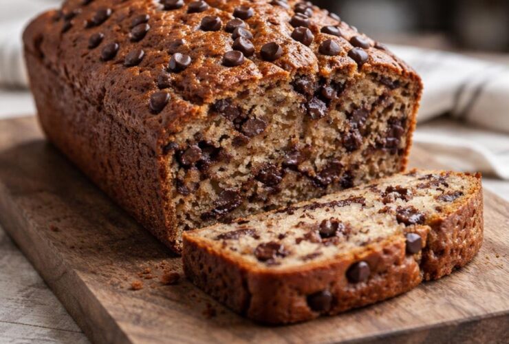 Easy Chocolate Chip Banana Bread Recipe