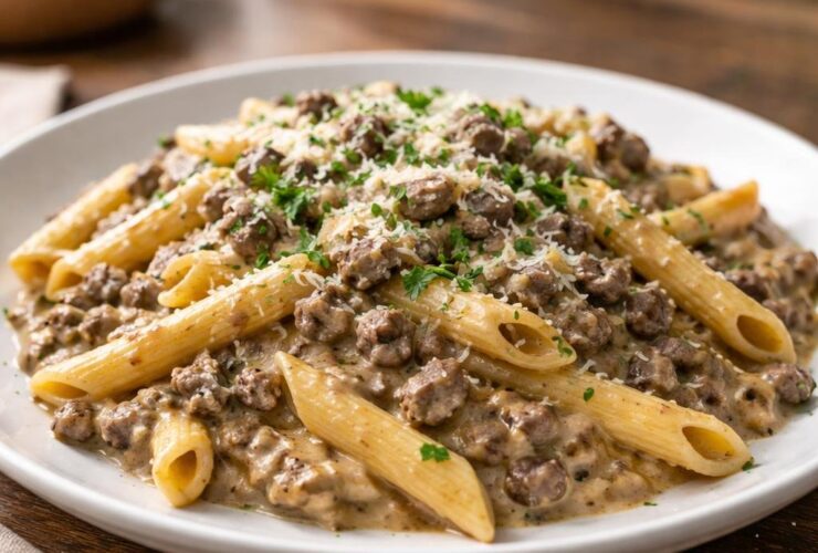 Marry Me Creamy Beef Pasta Recipe