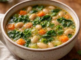 One Pot Tuscan White Bean Soup Recipe