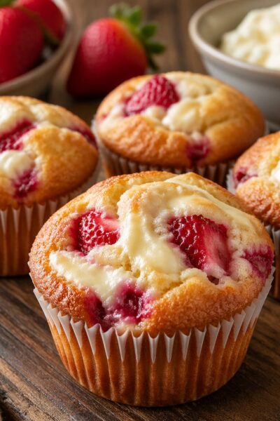 Strawberry Cream Cheese Muffins Recipe