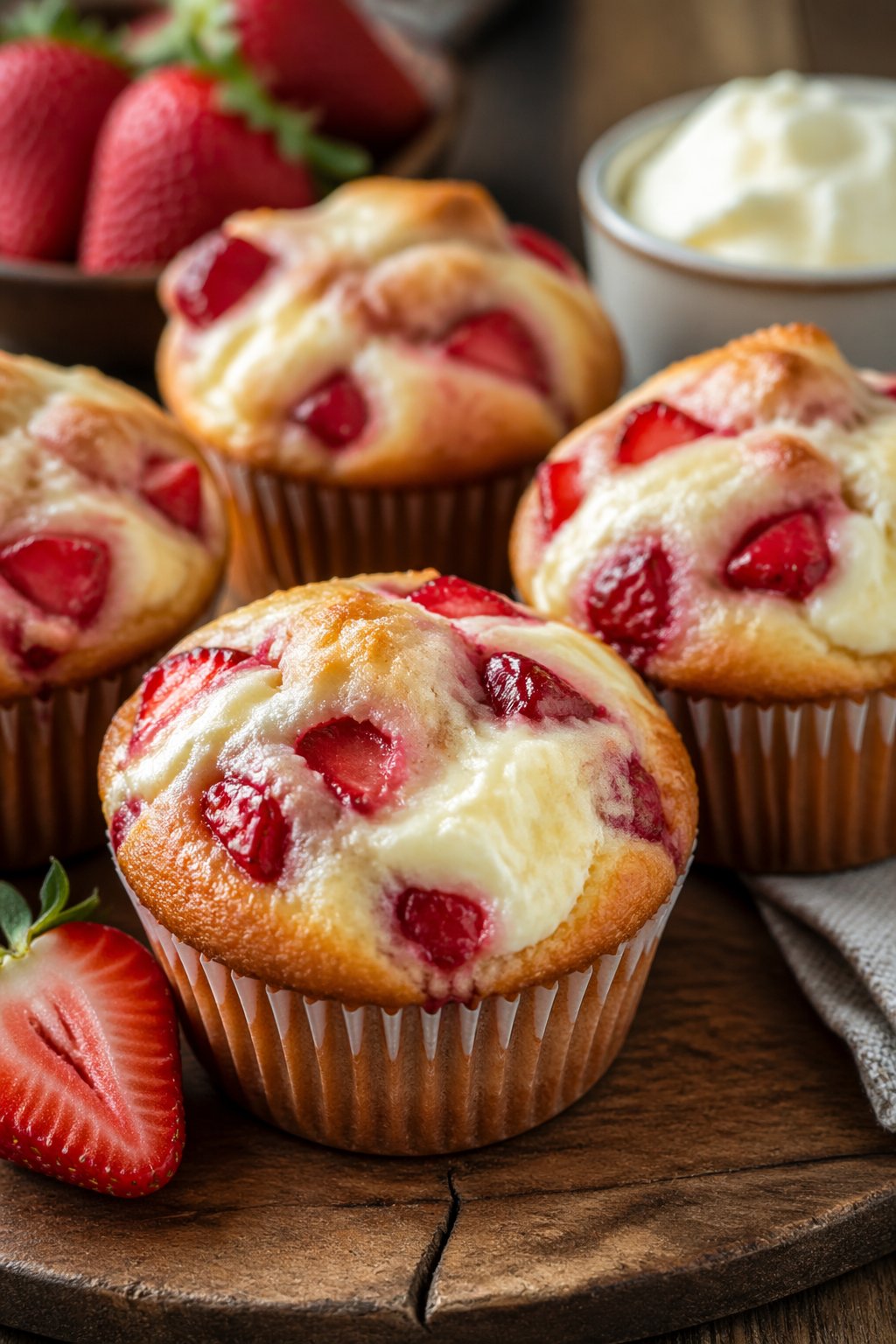 Strawberry Cream Cheese Muffins Recipe
