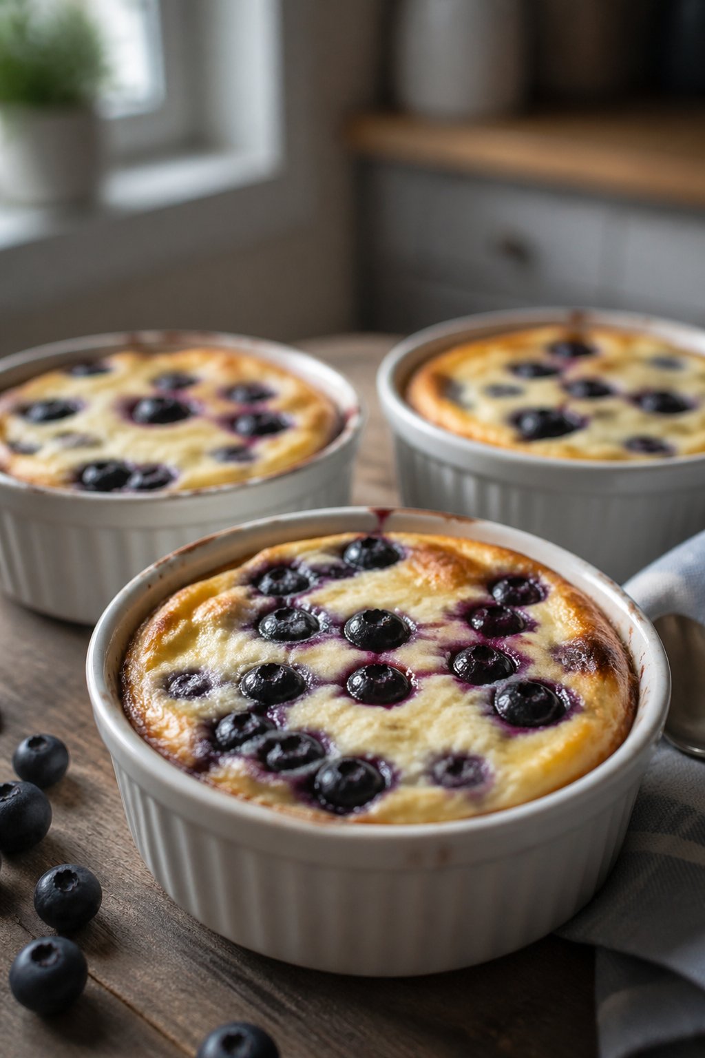 Baked Blueberry Cottage Cheese Bowls Recipe