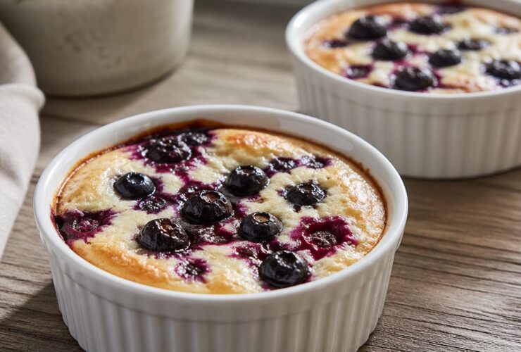Baked Blueberry Cottage Cheese Bowls Recipe