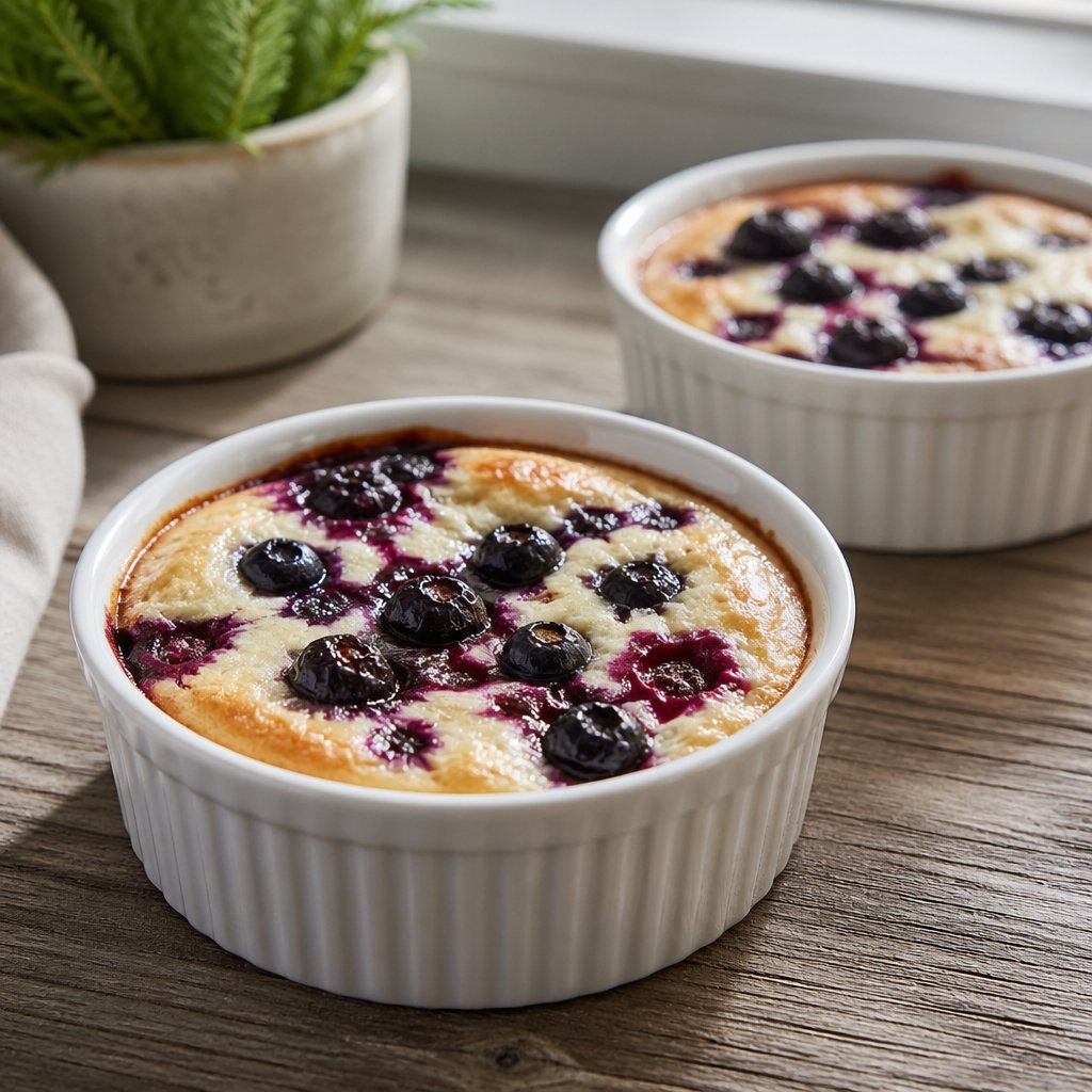 Baked Blueberry Cottage Cheese Bowls Recipe
