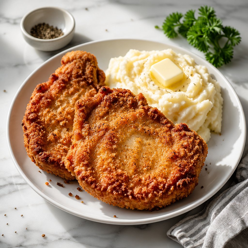 Paula Deen Fried Pork Chops Recipe