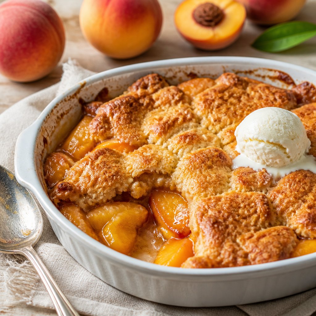Fresh Peach Cobbler Recipe