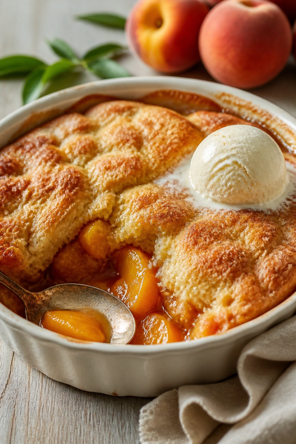 Fresh Peach Cobbler Recipe