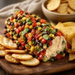 Cowboy Caviar Jalapeno Popper Cheese Log Recipe