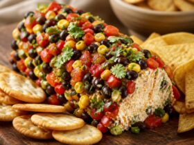 Cowboy Caviar Jalapeno Popper Cheese Log Recipe