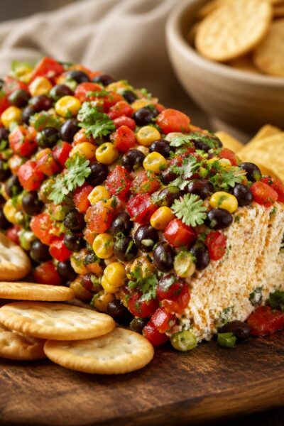 Cowboy Caviar Jalapeno Popper Cheese Log Recipe