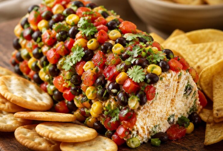 Cowboy Caviar Jalapeno Popper Cheese Log Recipe