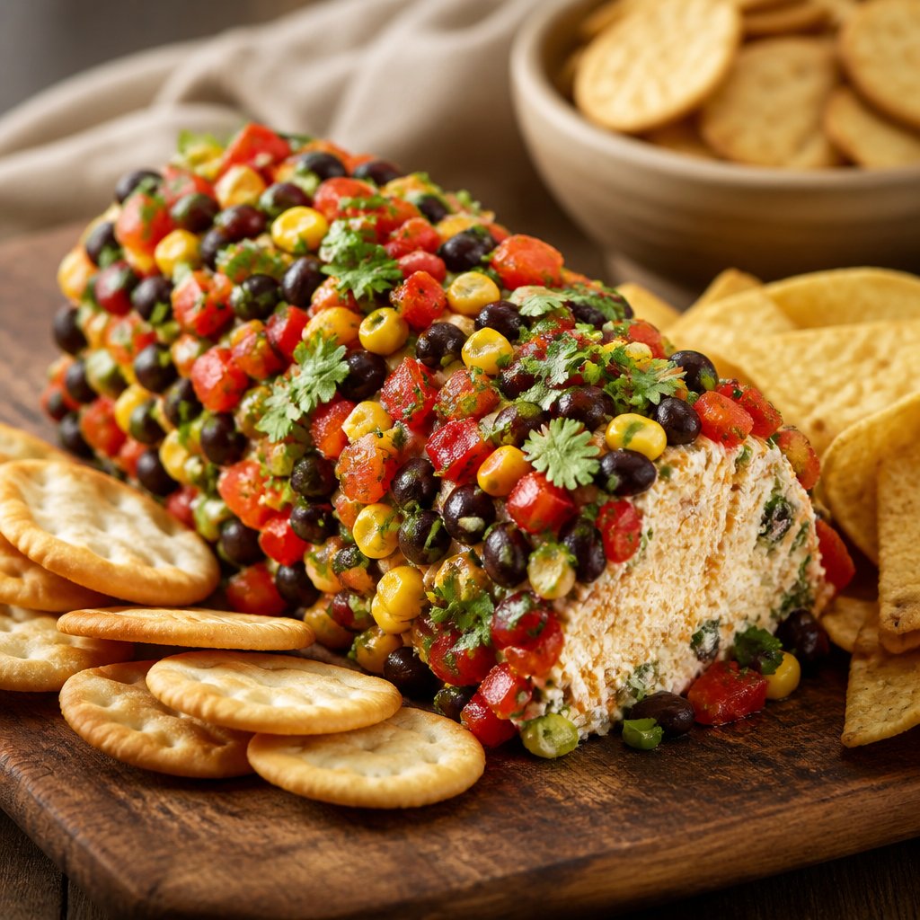 Cowboy Caviar Jalapeno Popper Cheese Log Recipe