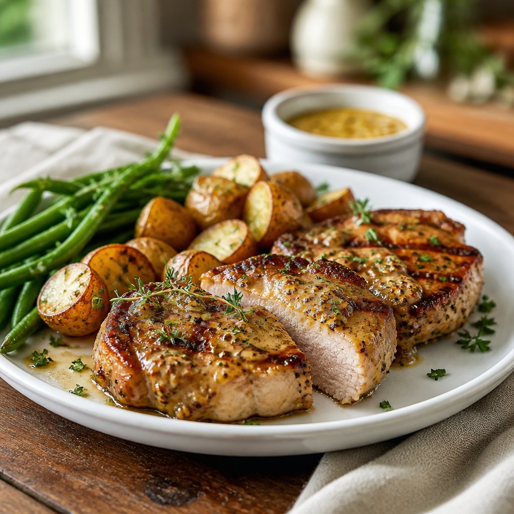 Juicy Dijon Mustard Pork Chop Marinade Recipe