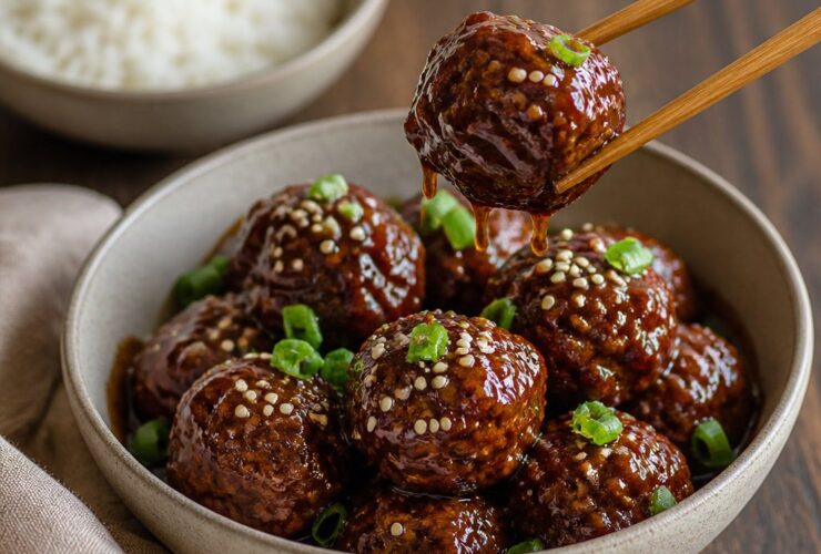 Sticky Hoisin Meatballs Recipe