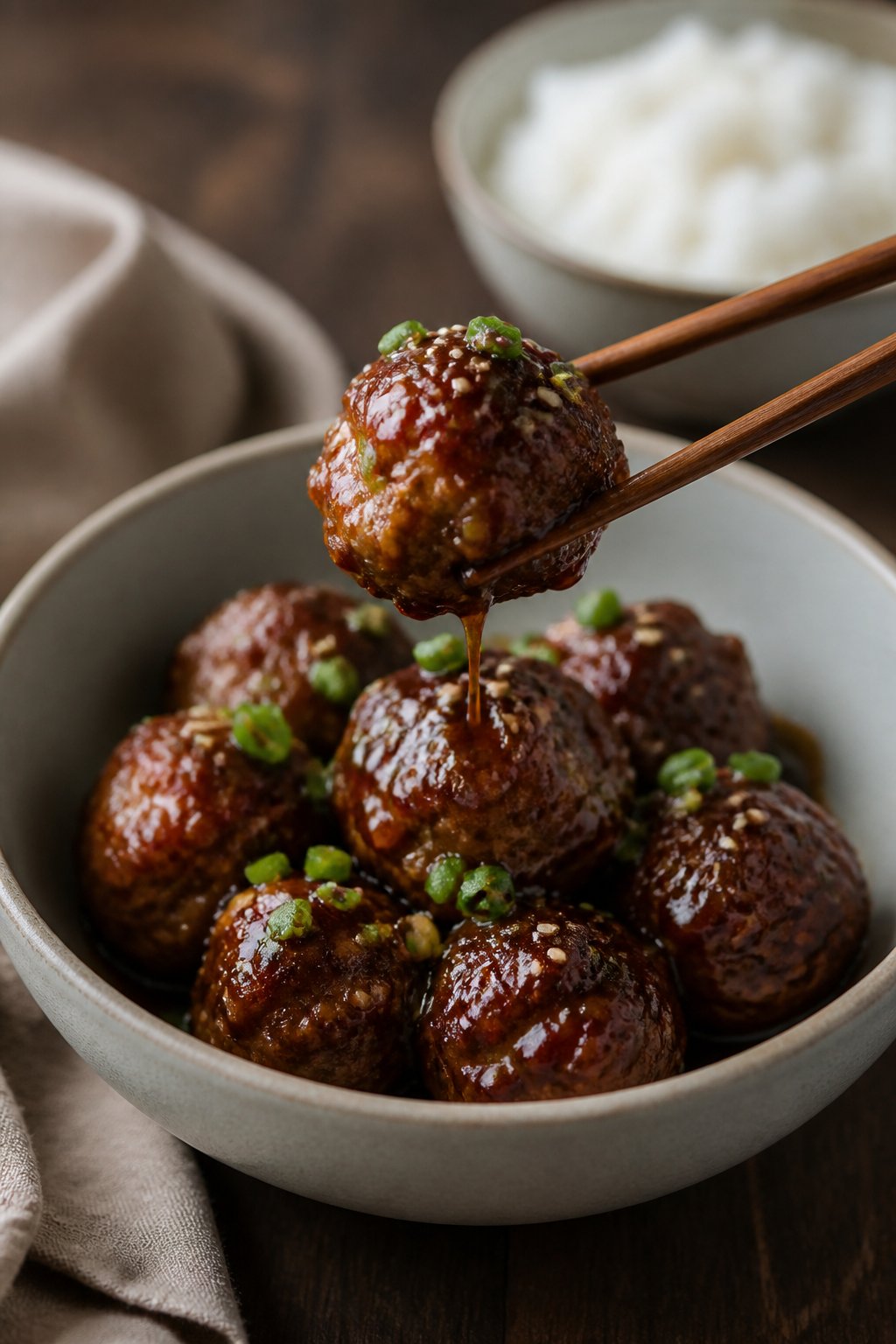 Sticky Hoisin Meatballs Recipe