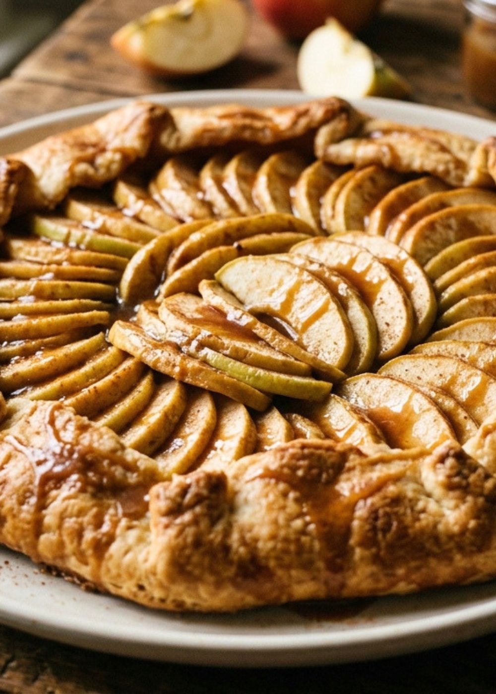 Caramel Apple Brioche Galette Recipe