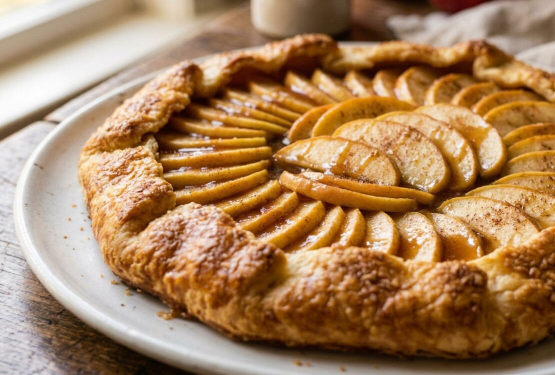 Caramel Apple Brioche Galette Recipe