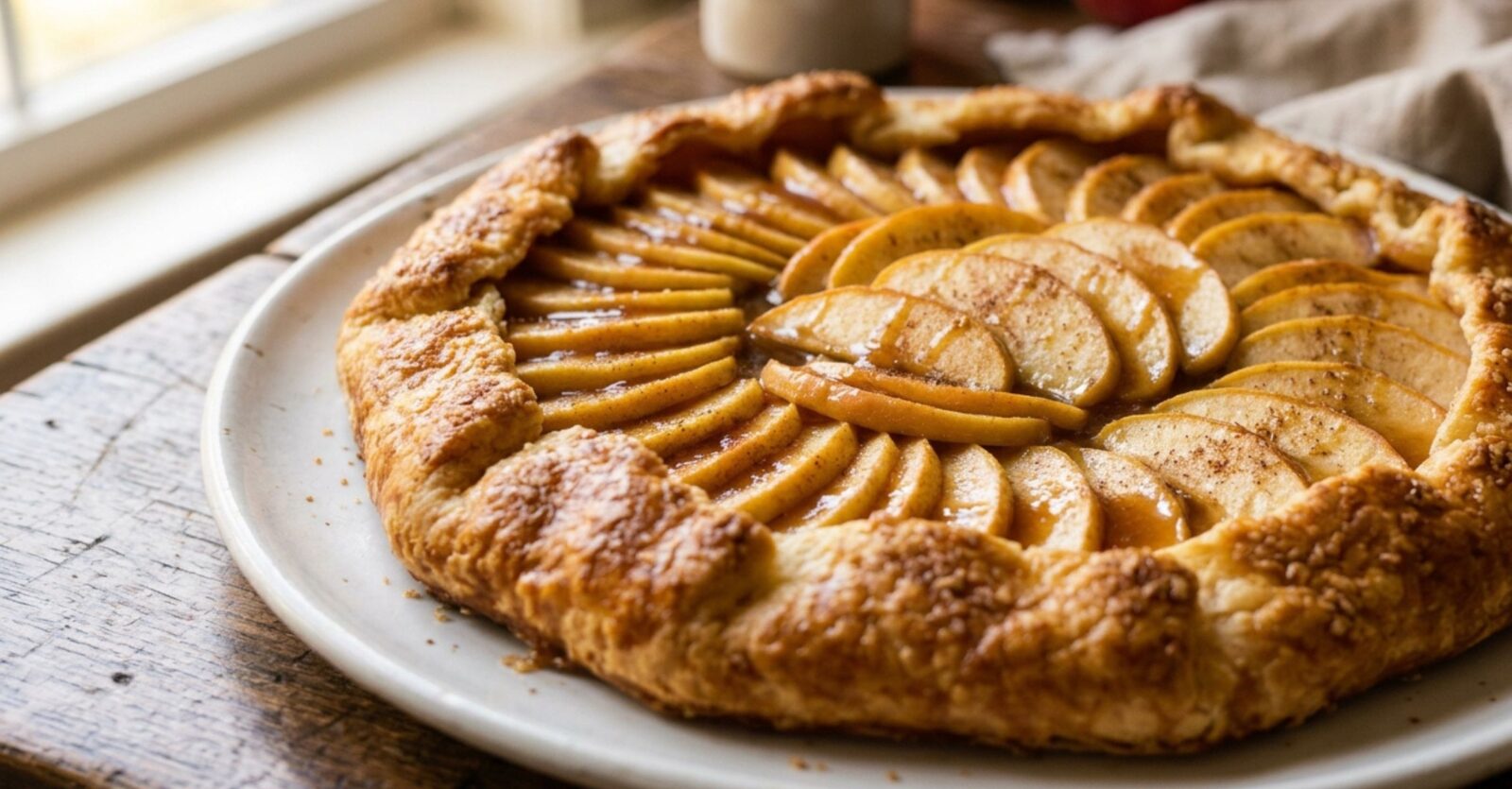 Caramel Apple Brioche Galette Recipe